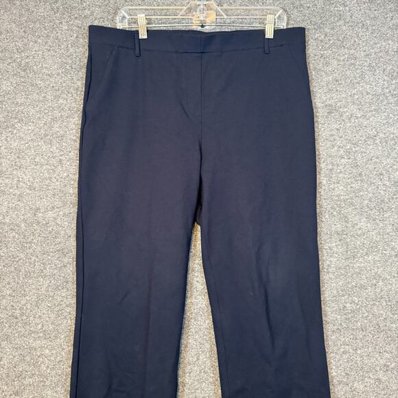 Quince Pants Womens XL Blue Straight Leg Stretch Chinos Pull On Casual - Picture 4 of 11